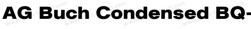 AG Buch Condensed BQ字体转换